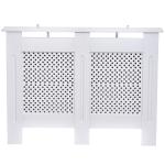 Black Walnut Color Wood Radiator Cover Slatted Design