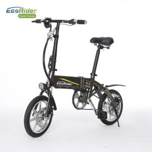 Quality 14 Inch Mini Easy Fold 2 Wheel Electric Bike With Aluminum Alloy Removeable Lithium Battery wholesale