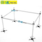 Aluminum Alloy 6082-T6 Spigot Connection 400mm Square Truss for Arched Roof