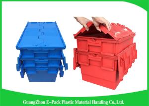 Quality Plastic Storage Attach Lid Containers 600 * 400mm Assorted Height wholesale