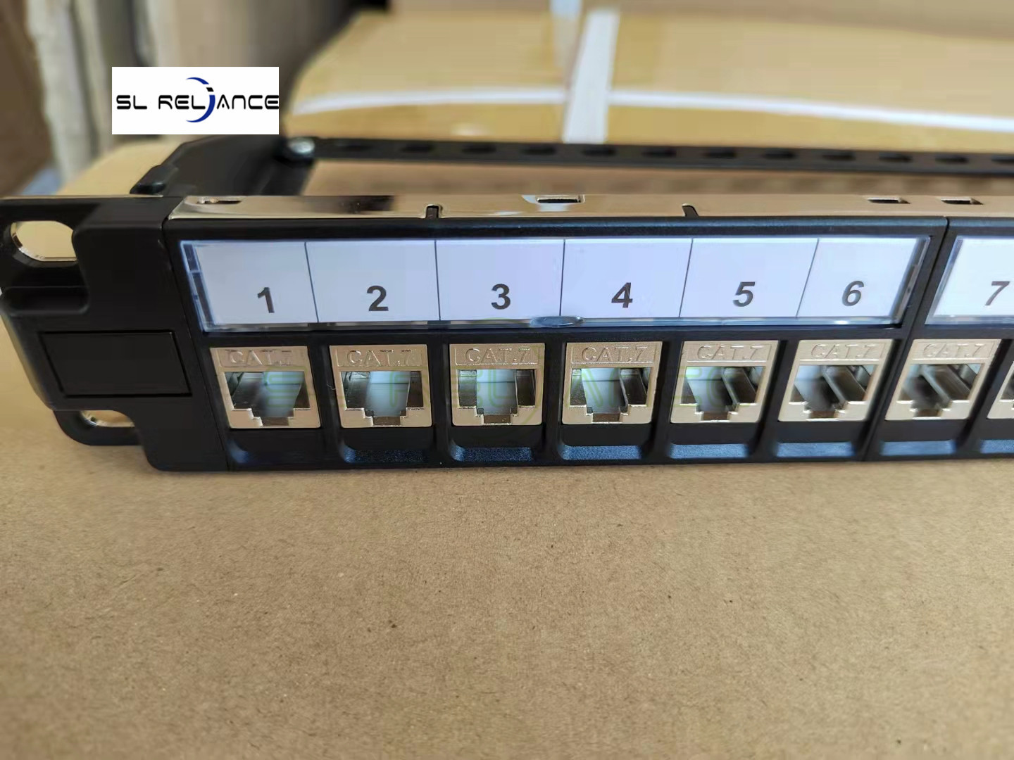 STP FTP Patch Panel Cat 7 24 Port Full Loaded Shielded 19 Inch Patch Rack