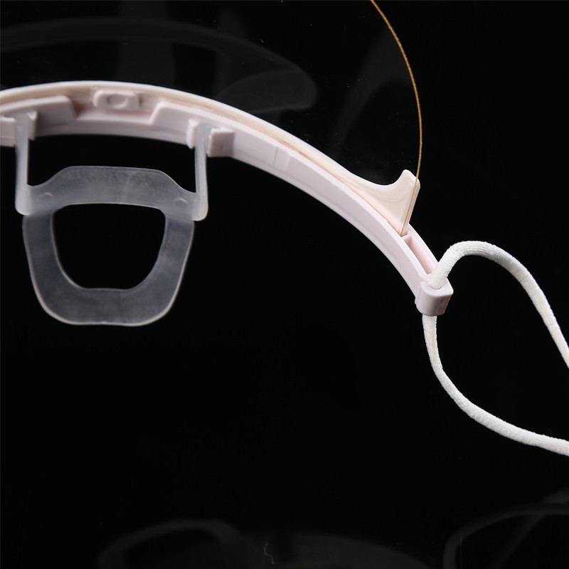Fog Proof Ergonomic ABS PET Transparent Mouth Cover