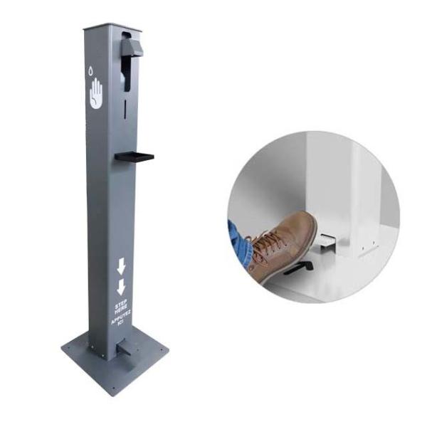 Universal 1000ml Foot Pedal Operated Sanitiser Stand Refillable 1liter Hand