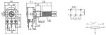 16mm rotary potentiometer, carton potentiometer with metal shaft, potentiometer