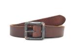 Classic Everyday Full Grian Male Casual Leather Blet With Pin Buckle