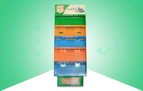 Eye Catching Free Standing Cardboard Displays Selling Dog Foods , 4 colors CYMK