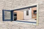 Black Soundproof Aluminium Doors And Windows For Houses / Office