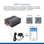 30A Solar Battery Charger Dual Input In-Vehicle Battery Charger DC 12V-DC12V For