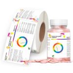 85mm Vitamin Essential Oil Plastic Sticker Label Waterproof Stickers For Bottles