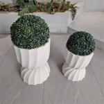 Customized Fiber Clay Planter Waterproof For Flower / Green Plant