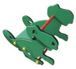 Quality outdoor playground galvanized steel children spring rider-ET-E07E wholesale