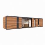 Affordable Family Housing 2 Bedroom Wooden House with Galvanized Steel Square