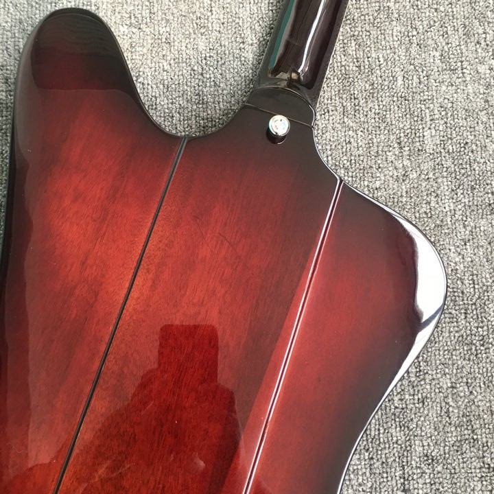Chibson firebird electric guitar dark red finish firebird guitar free shipping honeyburst firebird guitar