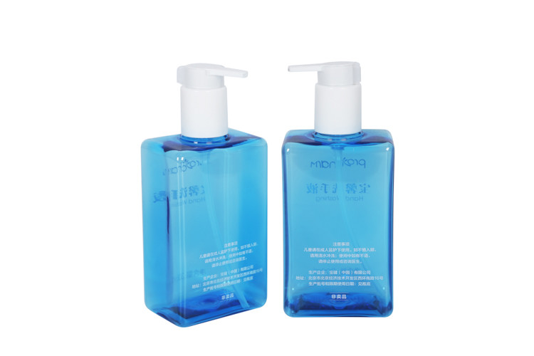 300ml Square 156mm Empty Hand Sanitizer Pump Bottle