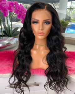 Quality Loose Wave 360 Lace Frontal Wig Peruvian Untreated Pre Plucked Cuticle Aligned wholesale