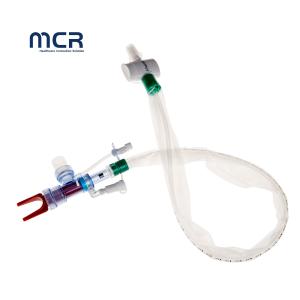 Quality Closed Suction Catheter L-Type Automatic Flushing 10fr 72h Double Swivel Elbow For Hospital wholesale