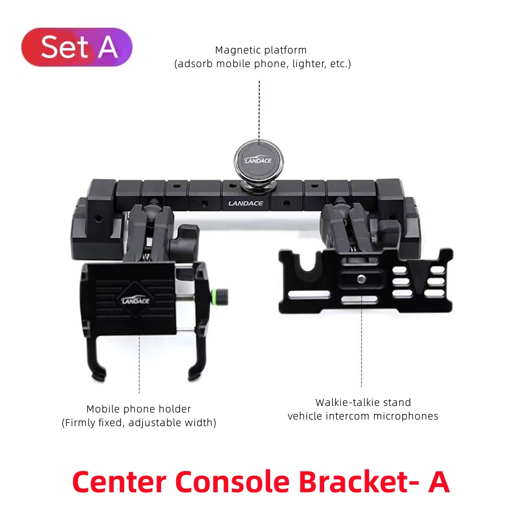 Universal Installation Aluminum Alloy Center Console Bracket for Jeep Wrangler JL JK
