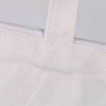 Natural Foldable Cotton Canvas Tote Bags For Library Souvenir Packing