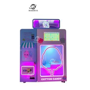 Quality High Profit Candy Cotton Vending Machine Commercial Automatic Intelligent Colorful Sugar Making Machine Cotton Candy Mac wholesale