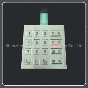 Quality Laser Engraved Metal Numeric Keypad Watertight With Ultra Thin Membrane wholesale