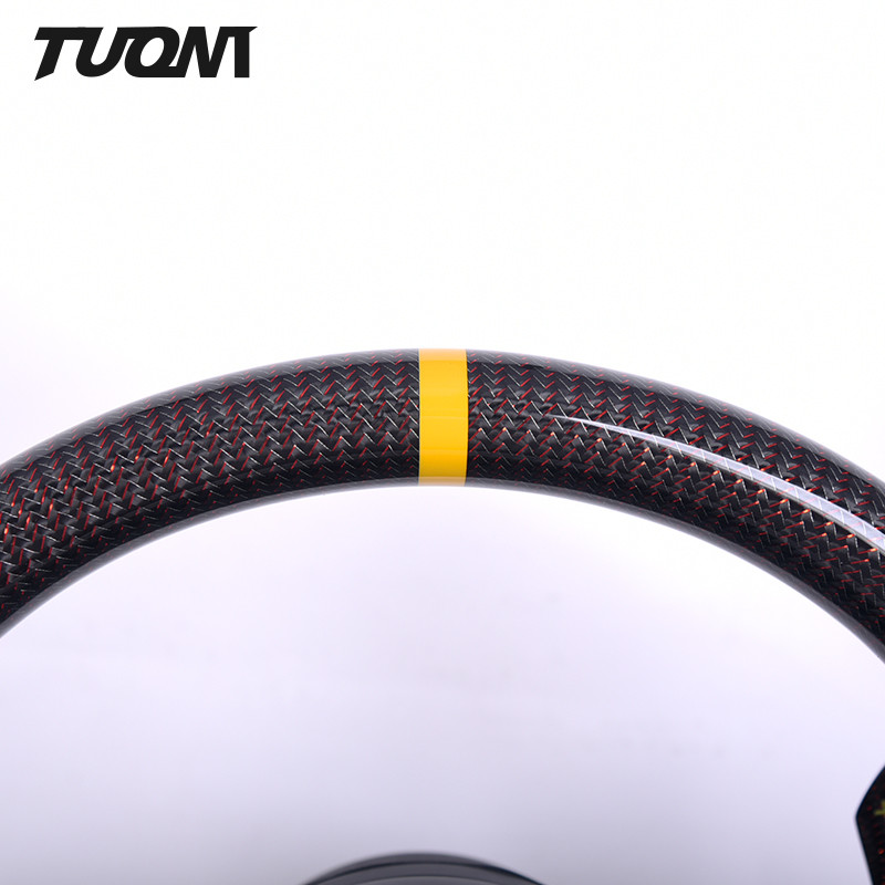 Special Red Carbon Fiber Mercedes Benz Steering Wheel PU Leather OEM