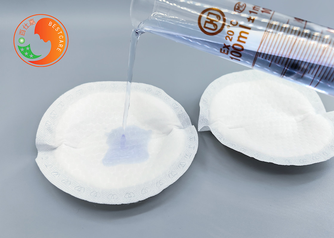 Round Shape Hygiene Disposable Breast Pads High Absorbing Customizable