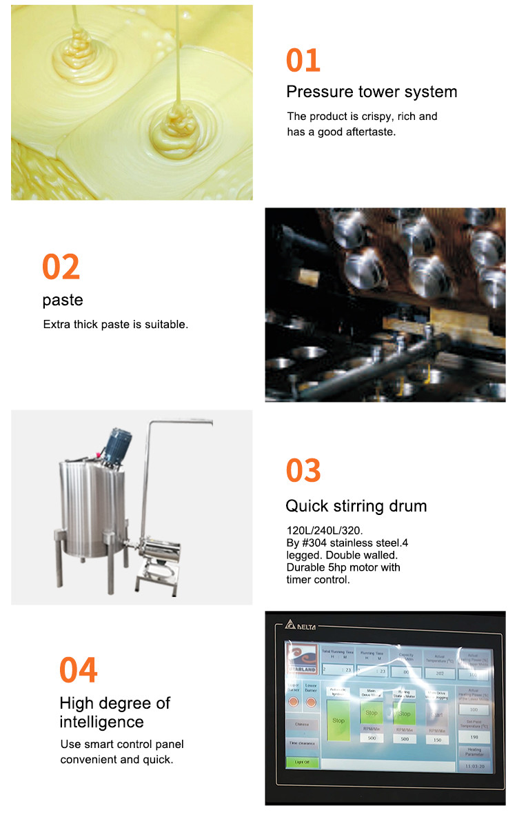 Fully Automatic Multifunction Biscuit Making Machine Stainless Steel