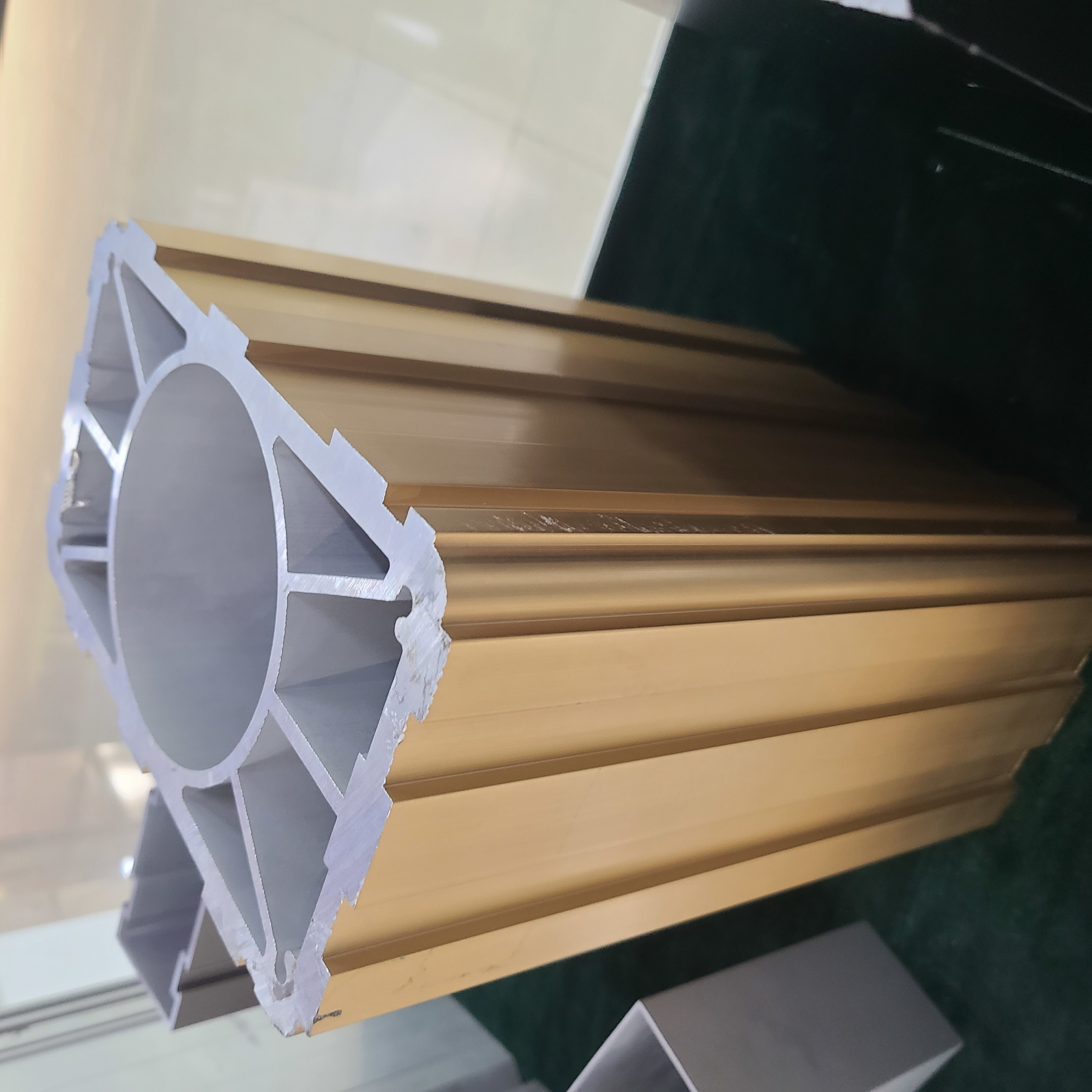 1.2mm 6063 T5 Extruded Aluminium Door Profiles Matt Powder Coated