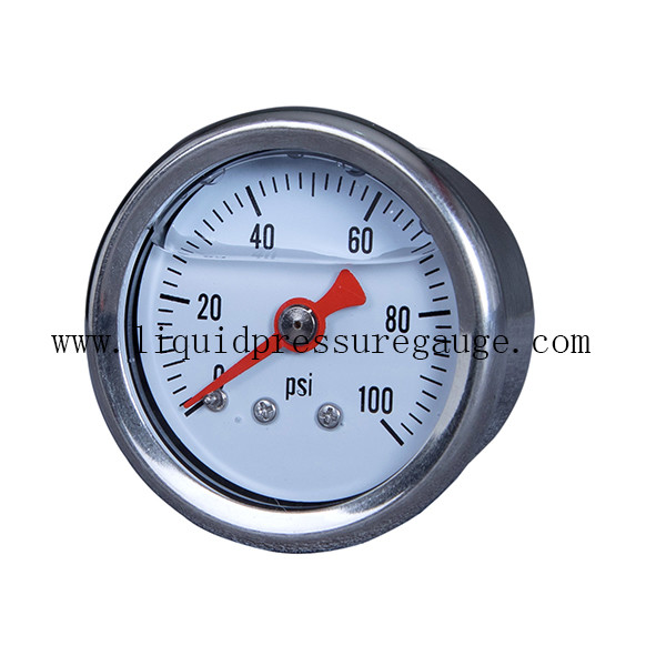 100psi Fuel Liquid Filled Pressure Gauges 40mm For Automative Replacement