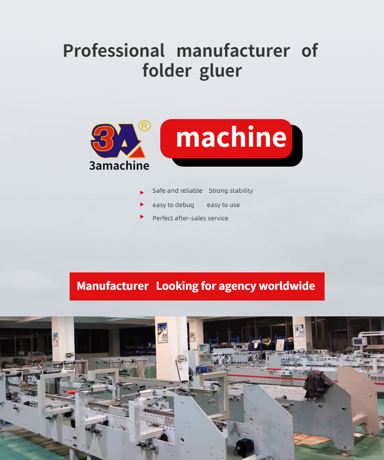 3500 kg Paper Folding Machine for Automatic Folder Gluer Cardboard Box Production