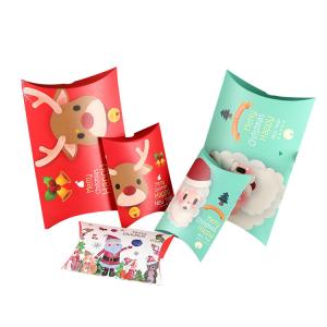 Quality Foldable Bulk Christmas 1mm Custom Food Packaging Boxes Pillow Box Packaging wholesale