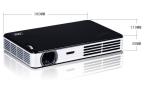 Top Rank Full 3D Projector Built In Battery Portable Mini DLP Projector For