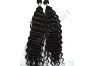 Quality Unprocessed Brazilian Remy Human Hair Extensions , Virgin Deep Wave Hair wholesale