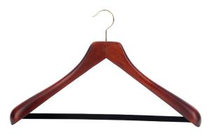 Quality Betterall High Quality Closet Usage Wood Material Heavy Duty Coat Hanger with Pant Bar wholesale