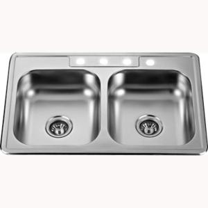 Quality SUS304 Stainless Steel Kitchen Sink With Center Drain Placement Drainer Accessories wholesale