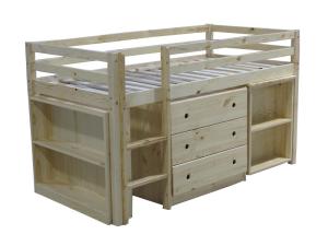 Quality modern bunk bed pine wood wholesale