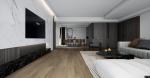 Antibacterial 4mm SPC Flooring Living Room Recyclable Thermal Insulation Silver