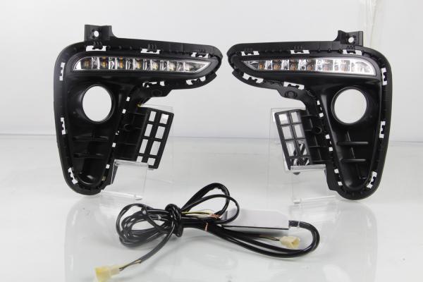 For Kia Rio 3 K2 2017 2018 DRL Daytime Running Light Fog Lamp Turn Signal
