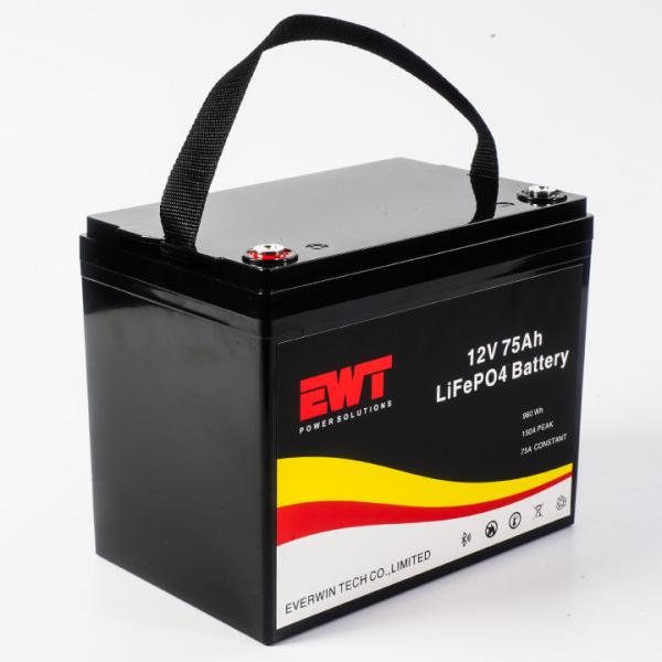 12V Replacement Lithium Iron Phosphate Battery 12.8V 75Ah Electric Folklifts