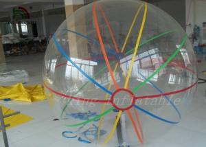 Quality Customized Retail Stripe colorful Inflatable Walking On Water Balls Plato 1.0mm PVC wholesale