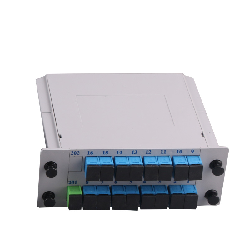 White FTTH PLC Splitter In SC APC/UPC Fiber Optic LGX Cassette Splitter 1x4 8 16 32
