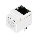 LPJD4713BFNL 1000 Base-T Gigabit Vertical RJ45 Jack With Magnetics Green/Green