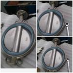 ANSI DIN BS JIS Standard Silicone seated Wafer style Butterfly Valve for hot air