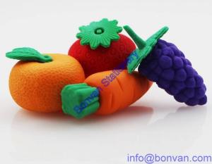 Quality orange eraser,promotional fruit eraser,3D fruit eraser wholesale