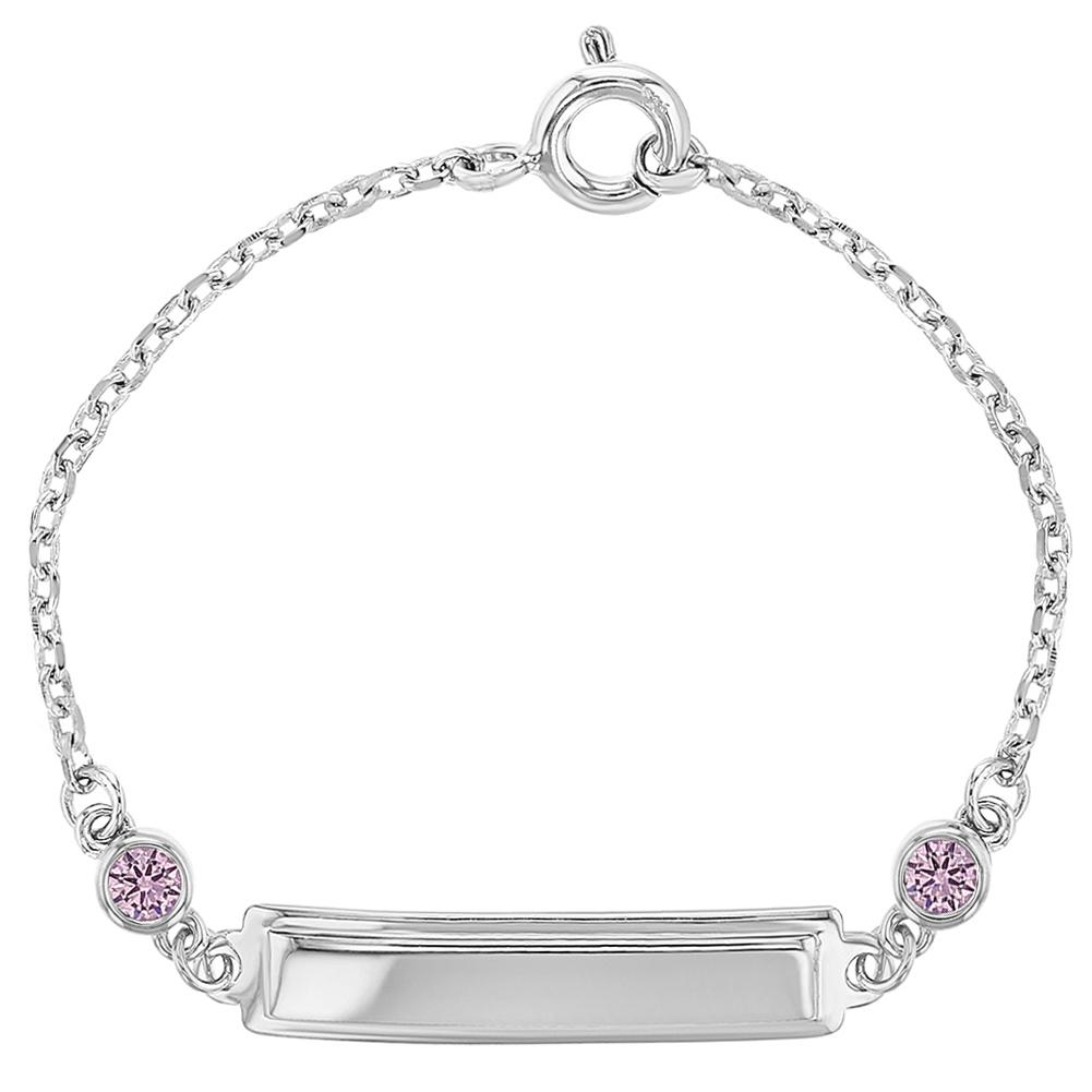 Flower Amethyst CZ Birthstone Baby Girls 925 Sterling Silver Screw Back Stud Earrings