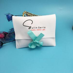 Quality Wear Resistant White Velvet Pouch , Customized Locked Fabric Jewelry Pouch wholesale