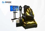 Black And Yellow VR Racing Simulator / Virtual Reality Racing Car