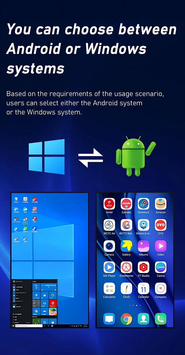 Indoor Advertising Player Signage with Customizable Aluminum Alloy Frame and Advanced Android Operating System