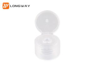 Quality White Plastic Flip Top Caps , Flip Top Lids For Bottles Customized Logo Printing wholesale
