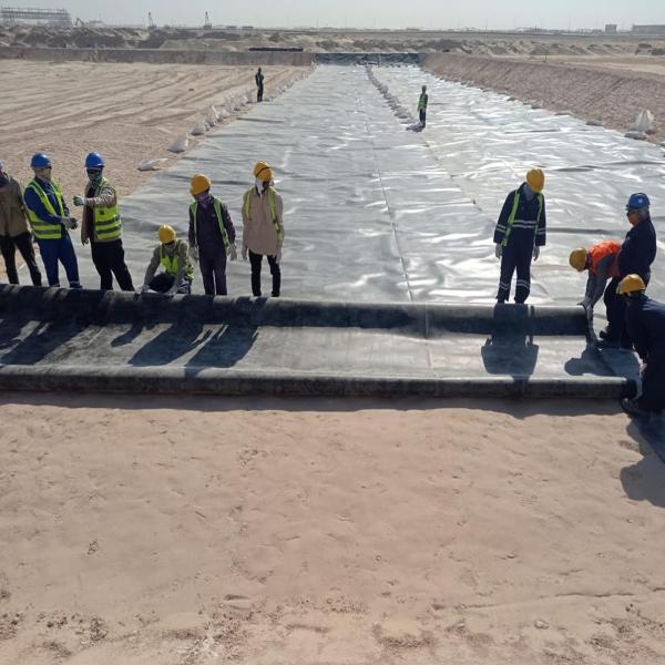 100% Virgin HDPE LLDPE 1mm 2mm HDPE Geomembrane Liner for Fish Pond Culture